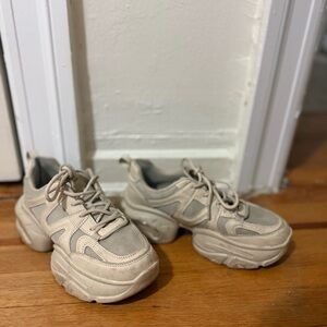 Chunky Beige Sneakers